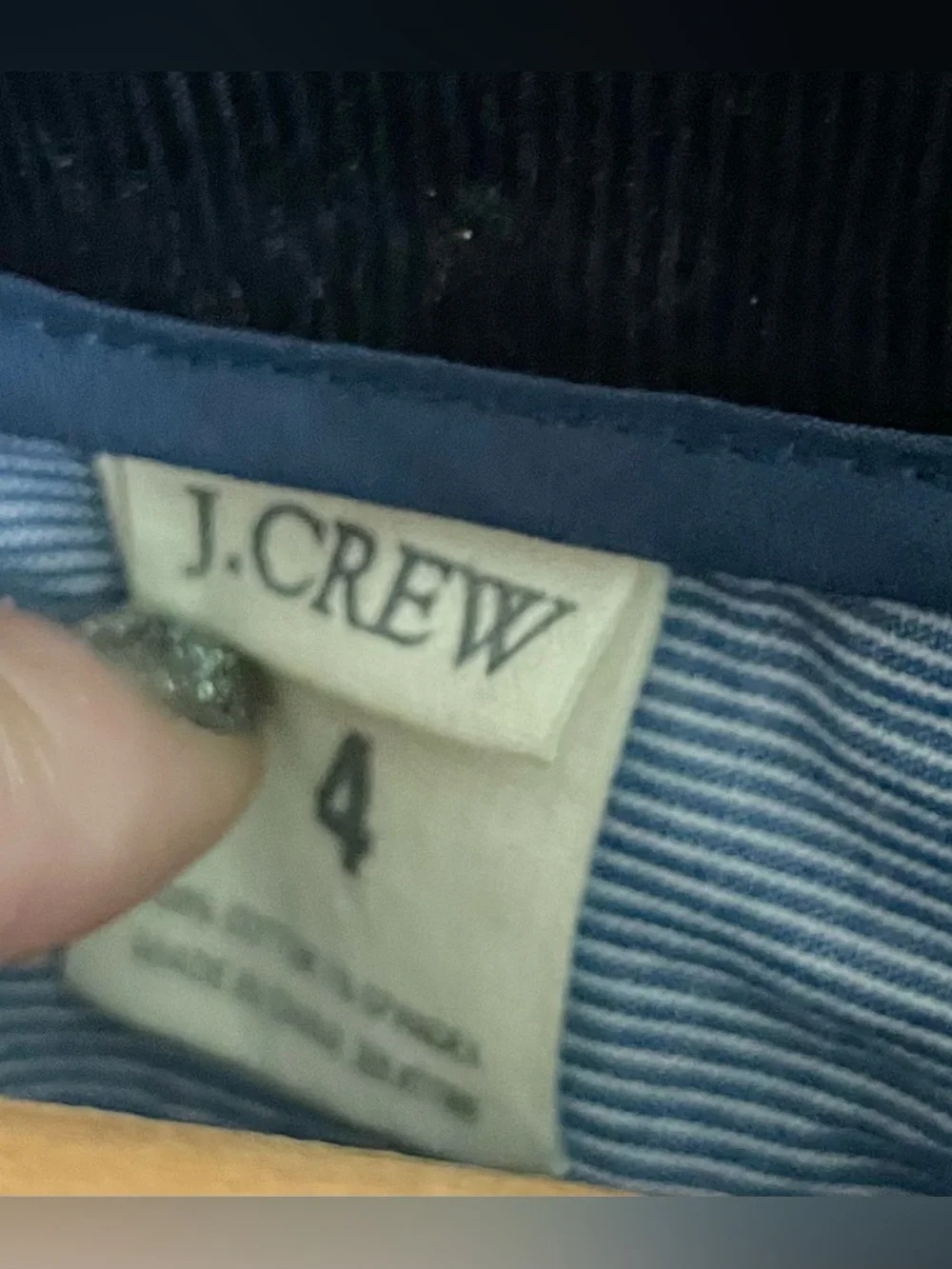 🪬 J. Crew Navy Corduroy Button-Front Blazer 🪬